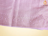 Semi Munga silk saree with digital print and weaving design. Grand pallu.