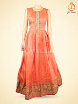 Indo-western Long gown with Stunning dupatta and leggings