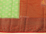 Banarasi Silk Saree, Stitched Blouse