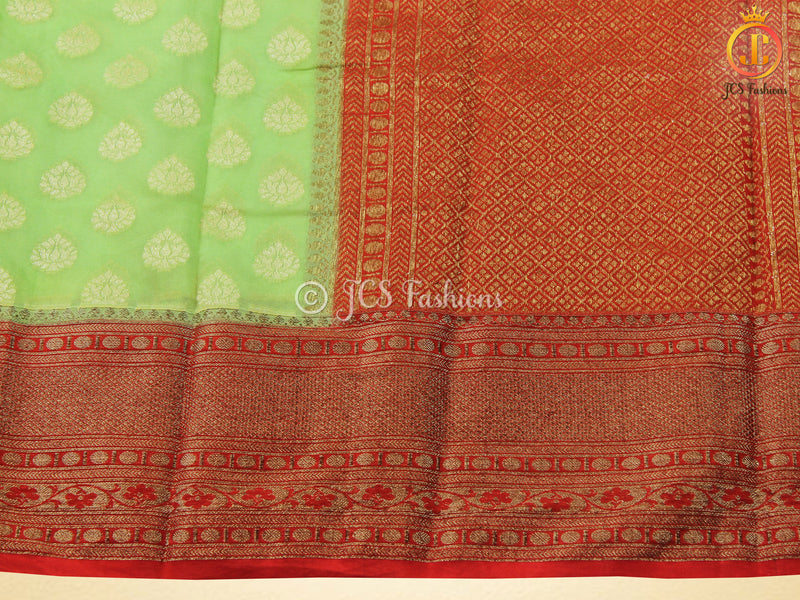 Banarasi Silk Saree, Stitched Blouse
