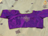 Kolam/Rangoli Saree in Uppada Tissue Silk with Fully Stitched Blouse
