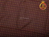 Ilkal Saree - Brown Mercerized Soft Cotton Silk Saree With Running Blouse, Gift Saree
