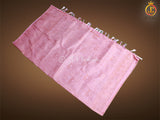 Golden Zari Weaving Peachy pink Soft Silk Saree With Fully stitched Blouse