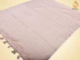Retro-Type Peach Banarasi Crape Soft Silk Saree With Blouse