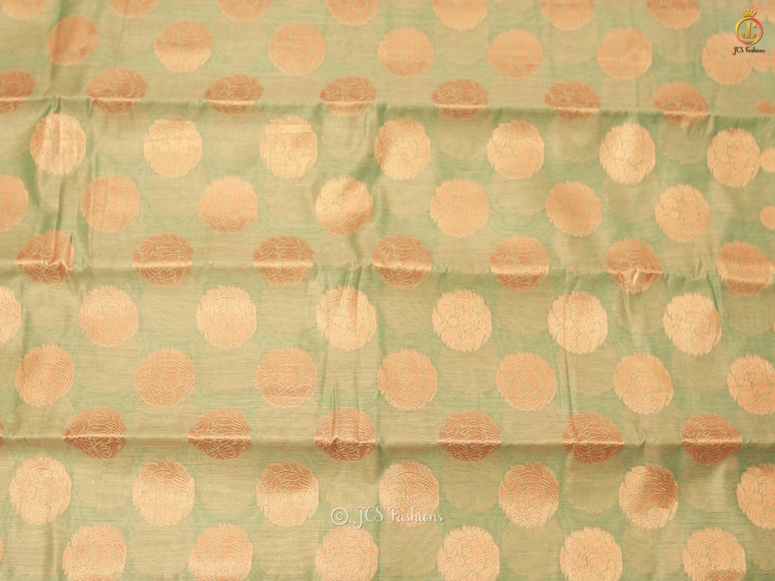 Timeless Elegance Indian Soft Silk Cotton Saree With Brocade Blouse SAREE JCS Fashions
