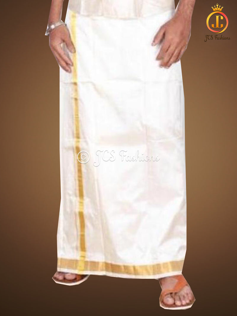 Traditional Indian Men's Dhoti/Veshti