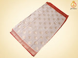 Allover Motifs Patterned Premium Benarasi Pattu Saree With Blouse