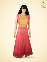 Premium Anarkali Long Gown with Beautiful Dupatta in Pink