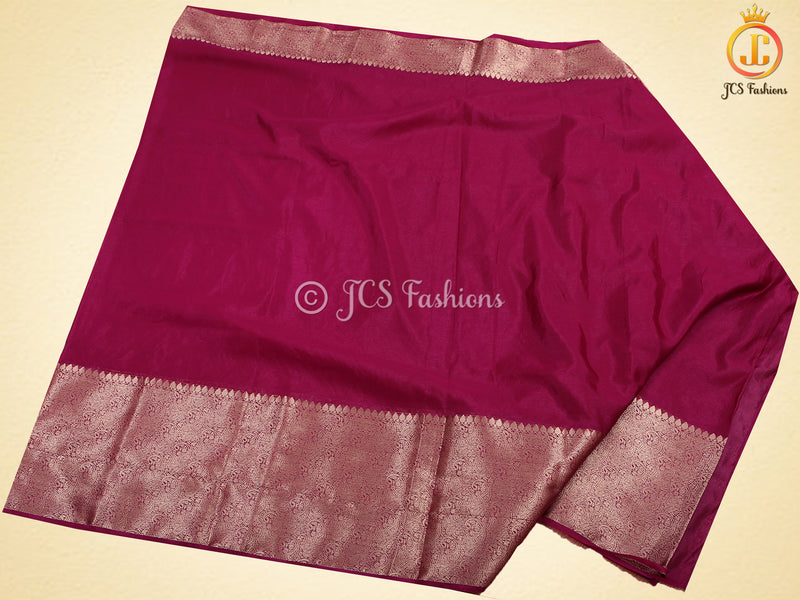 Banarasi Weaving Semi Soft Silk Saree With Brocade Blouse
