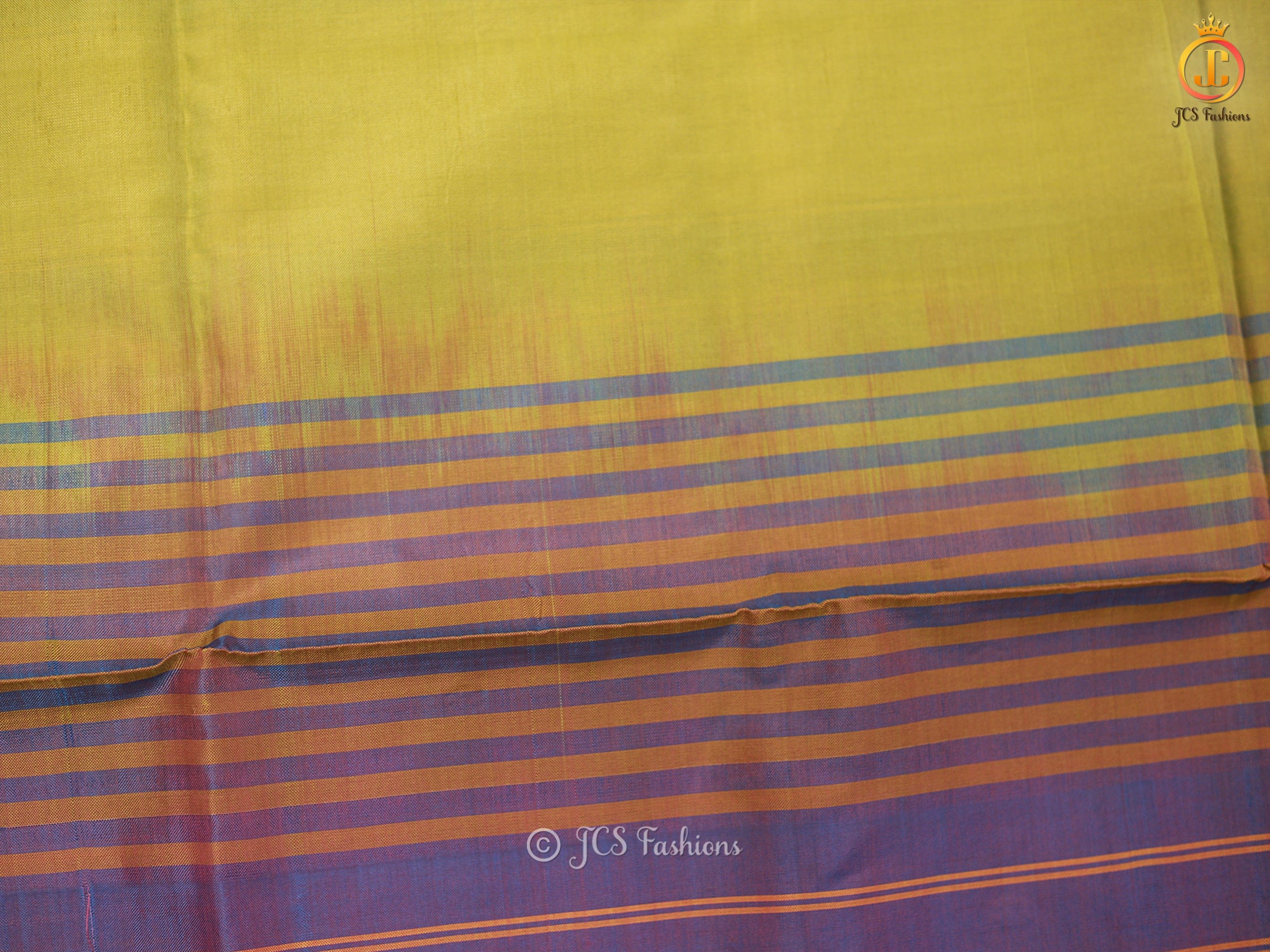 Hand Woven Elegant Traditional Design VAALAI Pattu/Banana Pith Saree SAREE JCS Fashions Green 5.5 meters