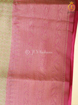 Indian Soft Silk Fabric Butta Design Saree With A Blouse