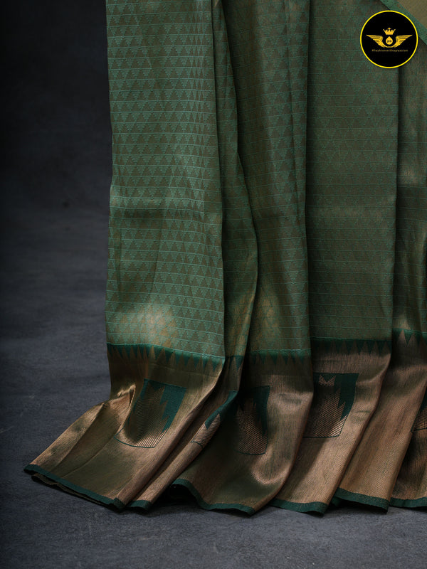 Exclusive Super Quality Banarasi Silk Saree With Contrast Blouse