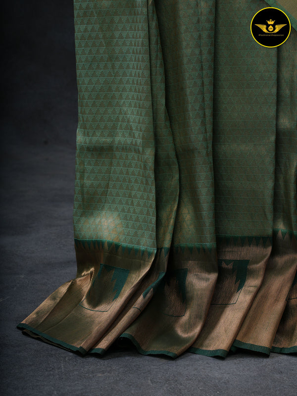 EXCLUSIVE SUPER QUALITY BANARASI SILK SAREE WITH CONTRAST BLOUSE