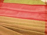 Soft Silk Saree with Copper Zari Weaves And Blouse
