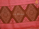 Kanchi Weaving Border Traditional Kalamkari Soft Silk Saree