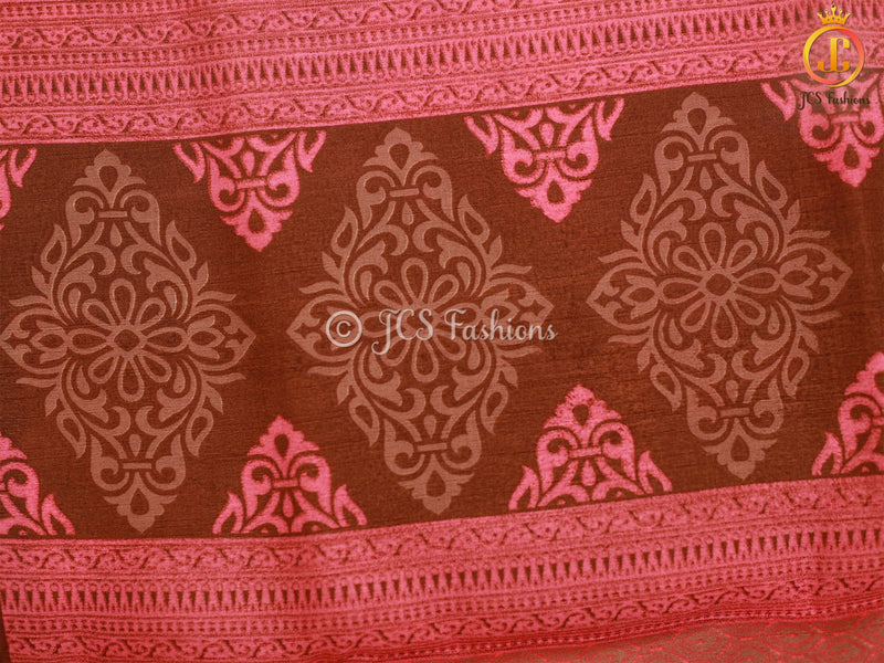 Kanchi Weaving Border Traditional Kalamkari Soft Silk Saree
