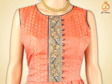 Indo-western Long gown with Stunning dupatta and leggings