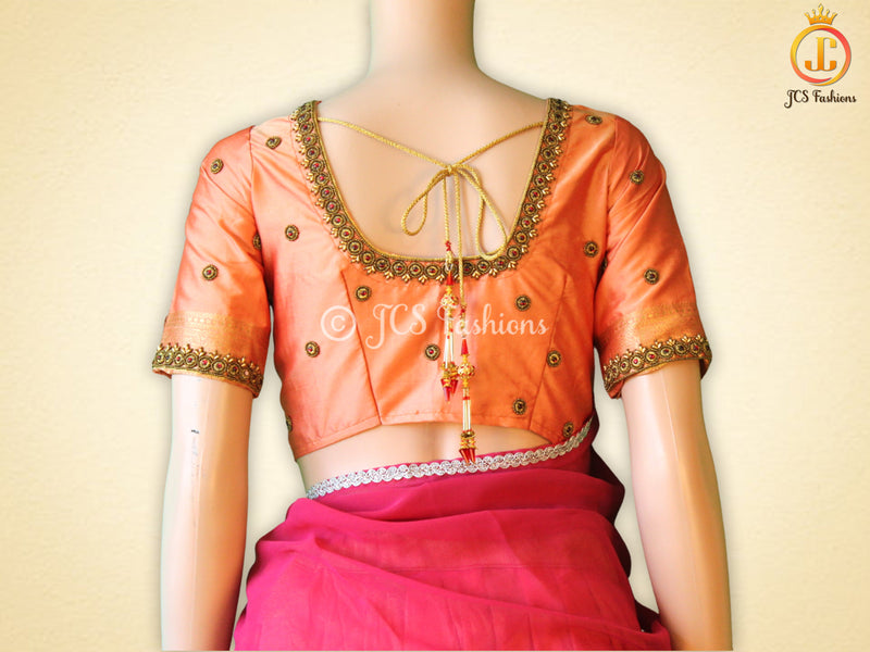 Unique and Trendy Half Saree Set  For Teens | Peach