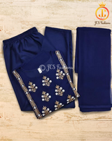 Embroidery Work Anarkali Dress with Bottom and Dupatta.