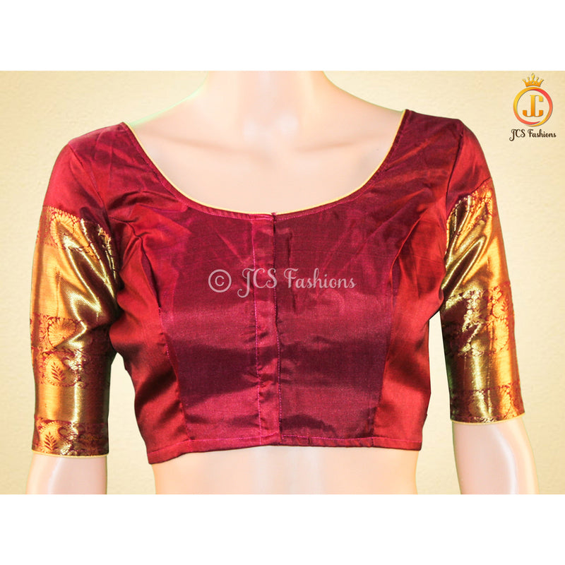 Women Pure Kanchipuram Silk Saree With Rich Pallu