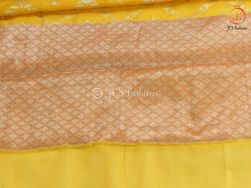 Yellow Color Soft Silk Traditional Saree With Fully stitched Blouse