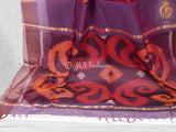 Kora Silk Cotton with Pochampally Ikkat design and Blouse
