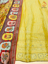 Rich Pastel Color Anarkali Gown With Banarasi Silk Dupatta