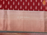 Korvai Buttas Semi Silk Saree With Maggam Work Blouse