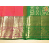 Pure Kanchipuram Handloom Silk Saree With Fully Stitched Blouse