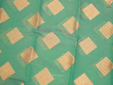 Indian Traditional Soft Silk Cotton Saree With Brocade Blouse