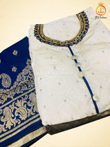 Zari Weaving Indo western Gown With Dupatta