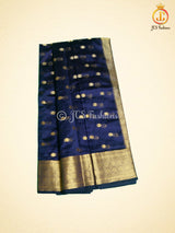 Raw Silk Saree With Fully Stitched Blouse, 1000 Coin-Inspired Design Weaving Buttas