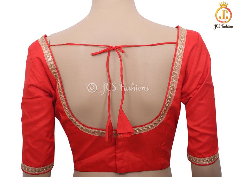 Sabyasashi Cut Ready-Made Blouse, Lehenga Blouse, Stylist Back Open Saree Blouse in Dark Colors