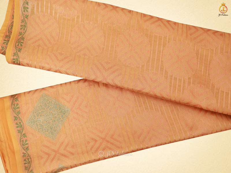 Traditional Exquisite Soft Silk Cotton Saree With Brocade Blouse