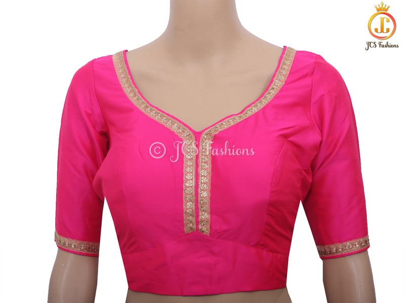 Sabyasashi Cut Ready-Made Blouse, Lehenga Blouse, Stylist Back Open Saree Blouse in Dark Colors