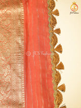 Allover Motifs Patterned Premium Benarasi Pattu Saree With Blouse