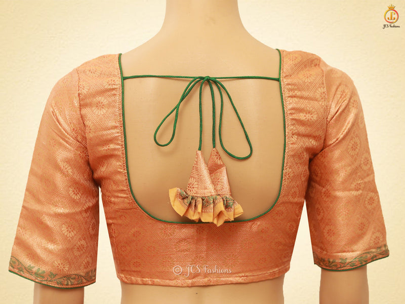 Traditional Exquisite Soft Silk Cotton Saree With Brocade Blouse
