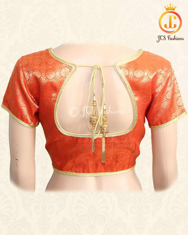 Beautiful Banarasi Brocade Saree Blouse