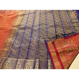 Pure Silk Sarees With Contrast Pallu And Blouse, Traditional Design