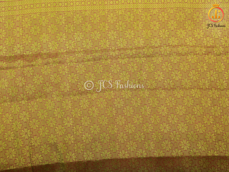 Peacock Design Traditional Kalamkari Saree With Blouse