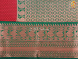 Maroon color Semi-Silk Saree With Maggam Work Blouse