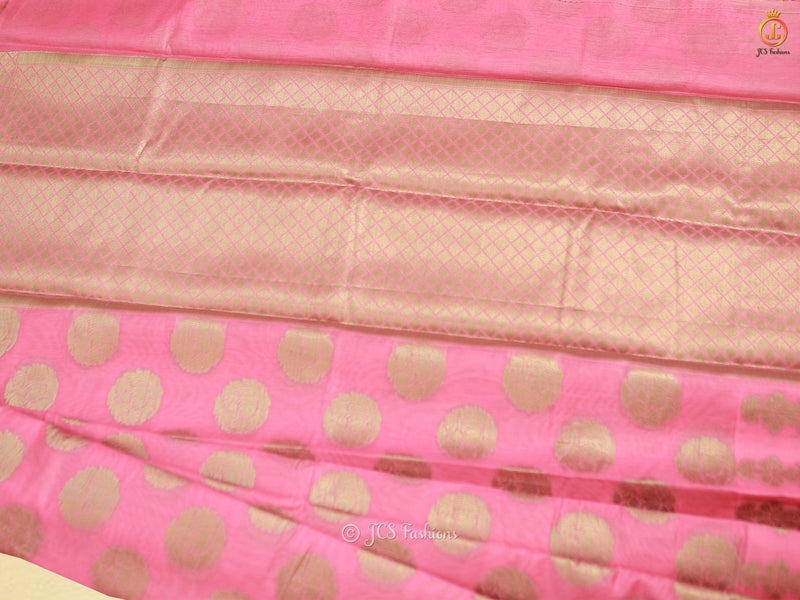 Traditional Soft Silk Cotton Saree With Brocade Blouse