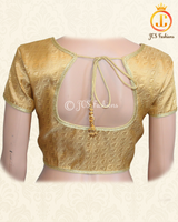 Beautiful Gold Color Banarasi Brocade Blouse