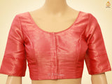 Soft Silk Saree with Copper Zari Weaves And Blouse