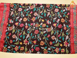 Kalamkari And Floral Design Saree With ready to wear Blouse