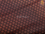 Black Copper Zari Soft Silk Saree With fully stitched Blouse