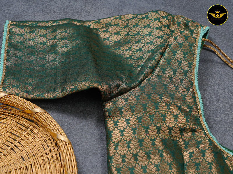 EXCLUSIVE SUPER QUALITY BANARASI SILK SAREE WITH CONTRAST BLOUSE