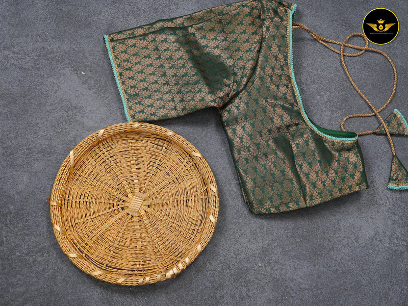 EXCLUSIVE SUPER QUALITY BANARASI SILK SAREE WITH CONTRAST BLOUSE