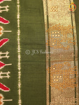 Patola Design Border Banarasi Munga Silk Saree With Blouse