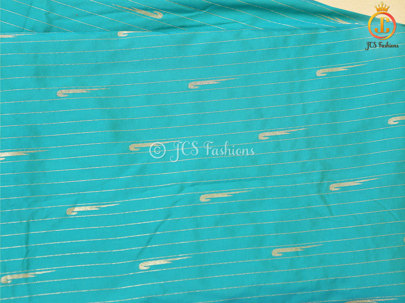 Pure Handloom Moonga Silk Gadwal Pattern Saree With Blouse